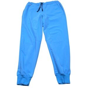 FIGS Tansen Jogger Scrub Pants Mens Large Blue Medical Workwear Stretch